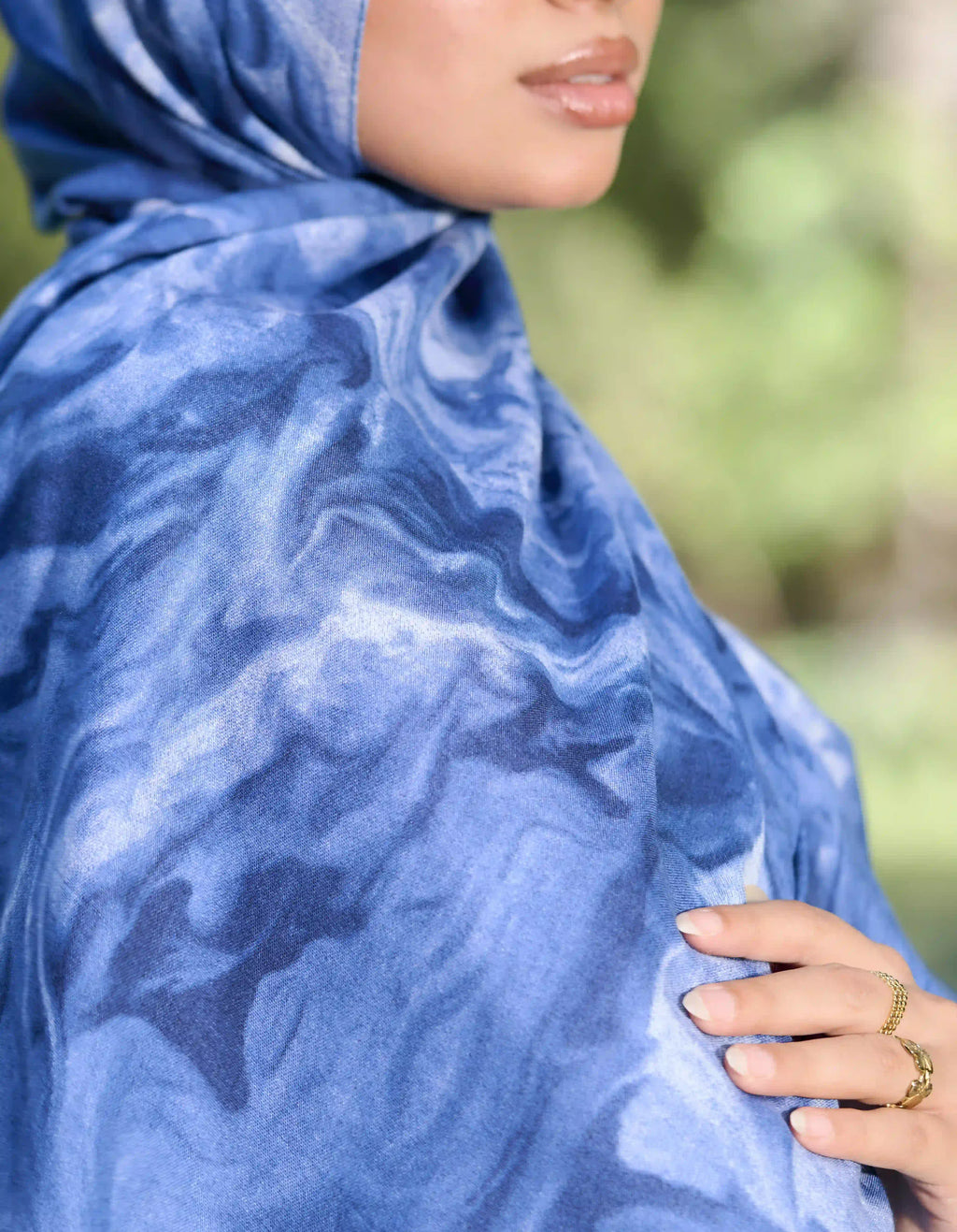 Blue Marble Modal Hijab
