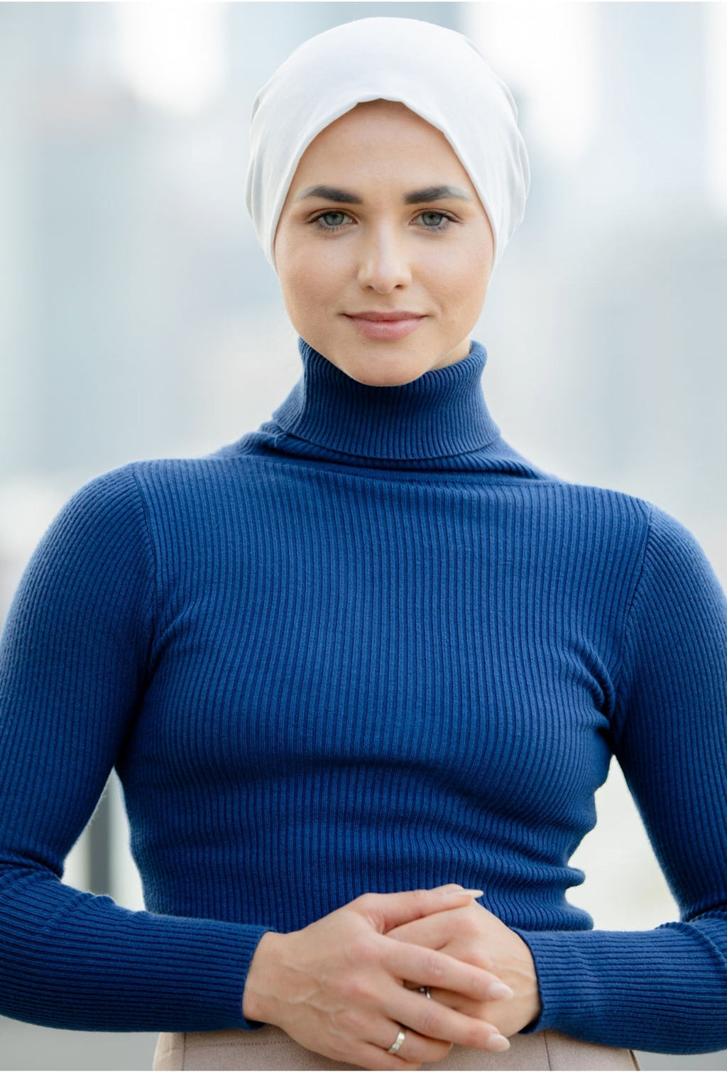 Hijab Cap Underscarf - White