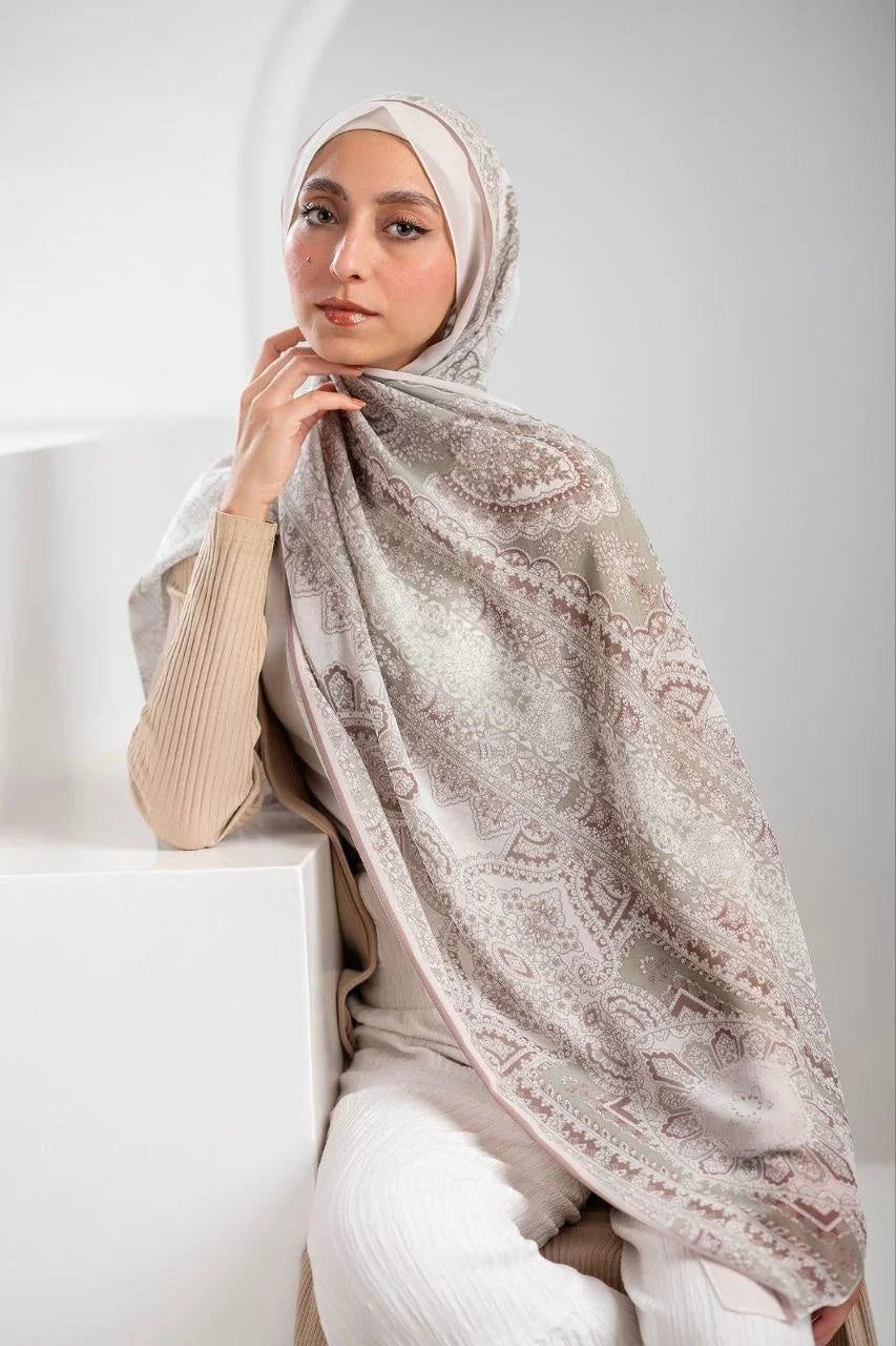 Paisley Printed Chiffon Hijab